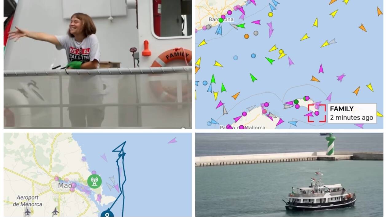 Inferno Gaza? No, paradiso Minorca: la nave di Greta Thunberg da Barcellona, ferma da giorni nella magia dell'isola spagnola