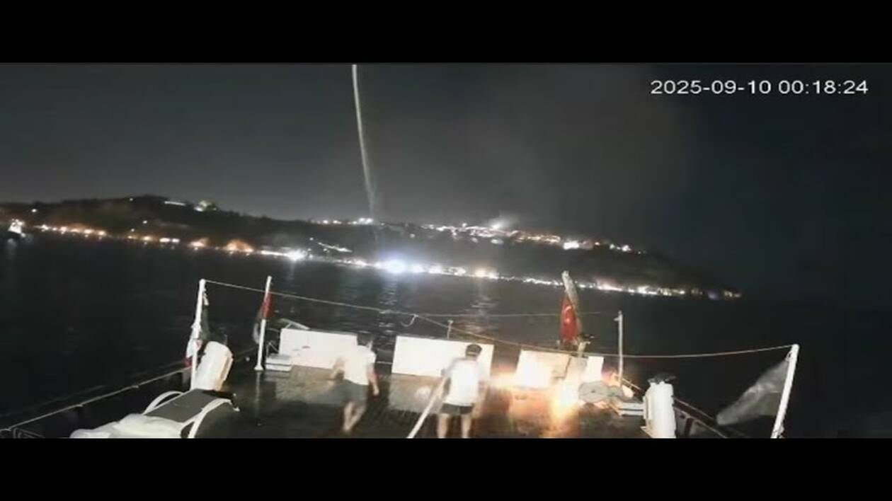 Eplosione e incendio spento in un minuto su un'altra barca della Flotilla: nessun danno, nessun ferito
