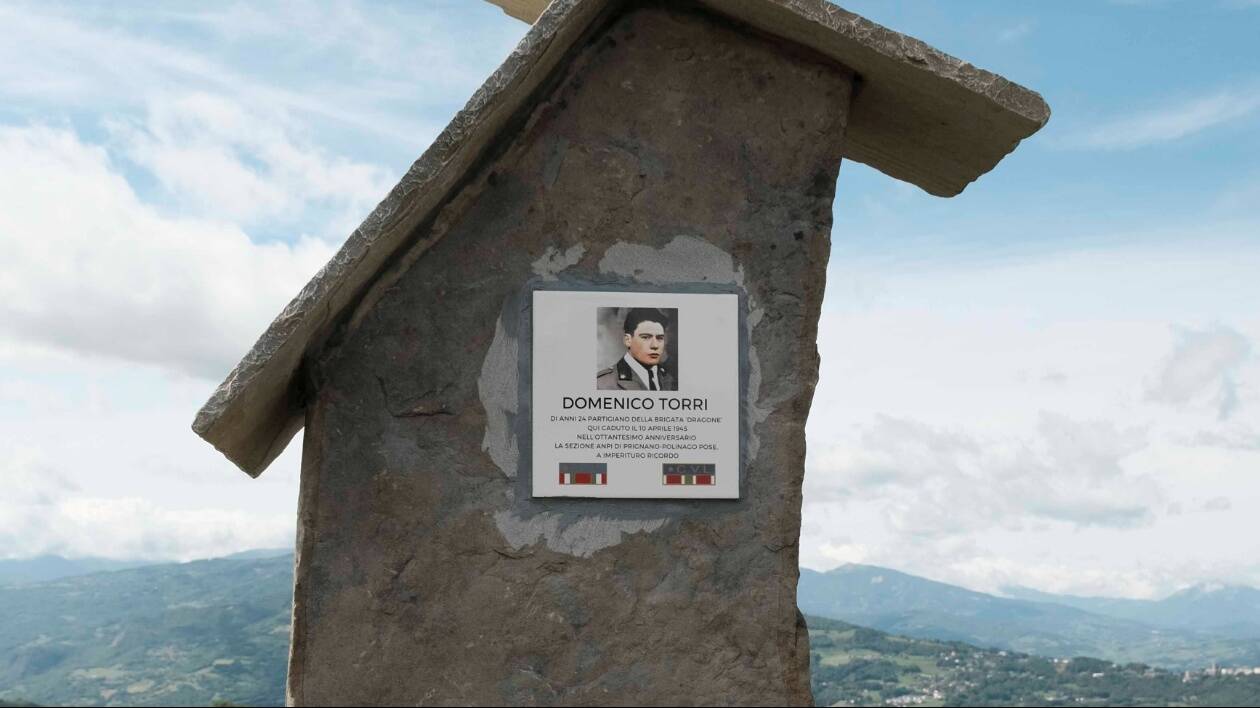 Palagano, un cippo alla memoria di Domenico Torri