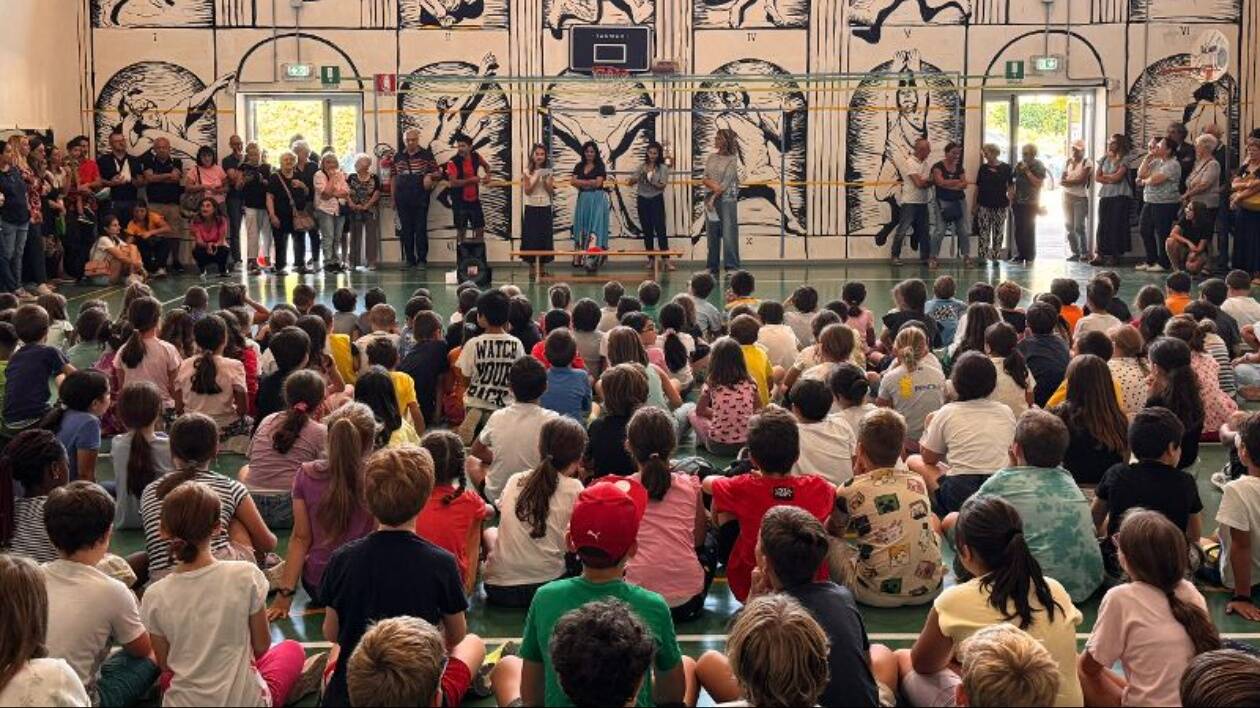 'MU.SP - Muri Sportivi', inaugurato il progetto per la Scuola Elementare San Geminiano di Cognento