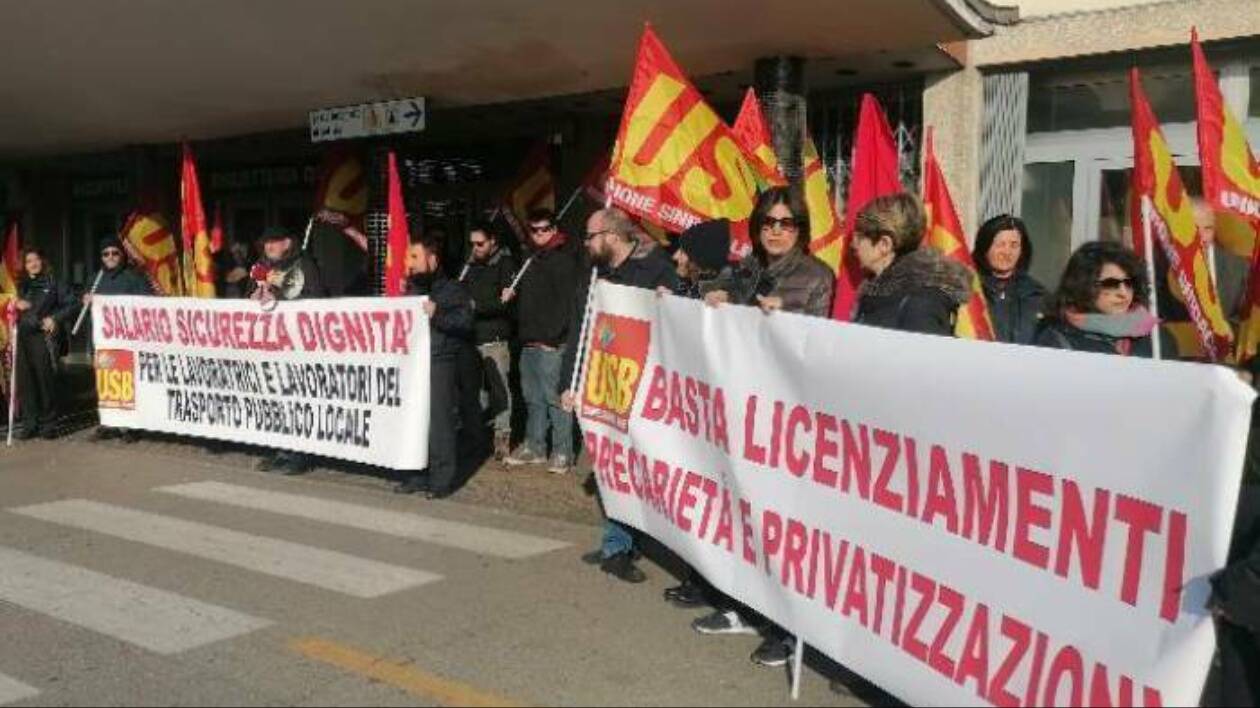 'Seta sbilanciata su tutto': lunedì 22 sciopero USB per l'intera giornata