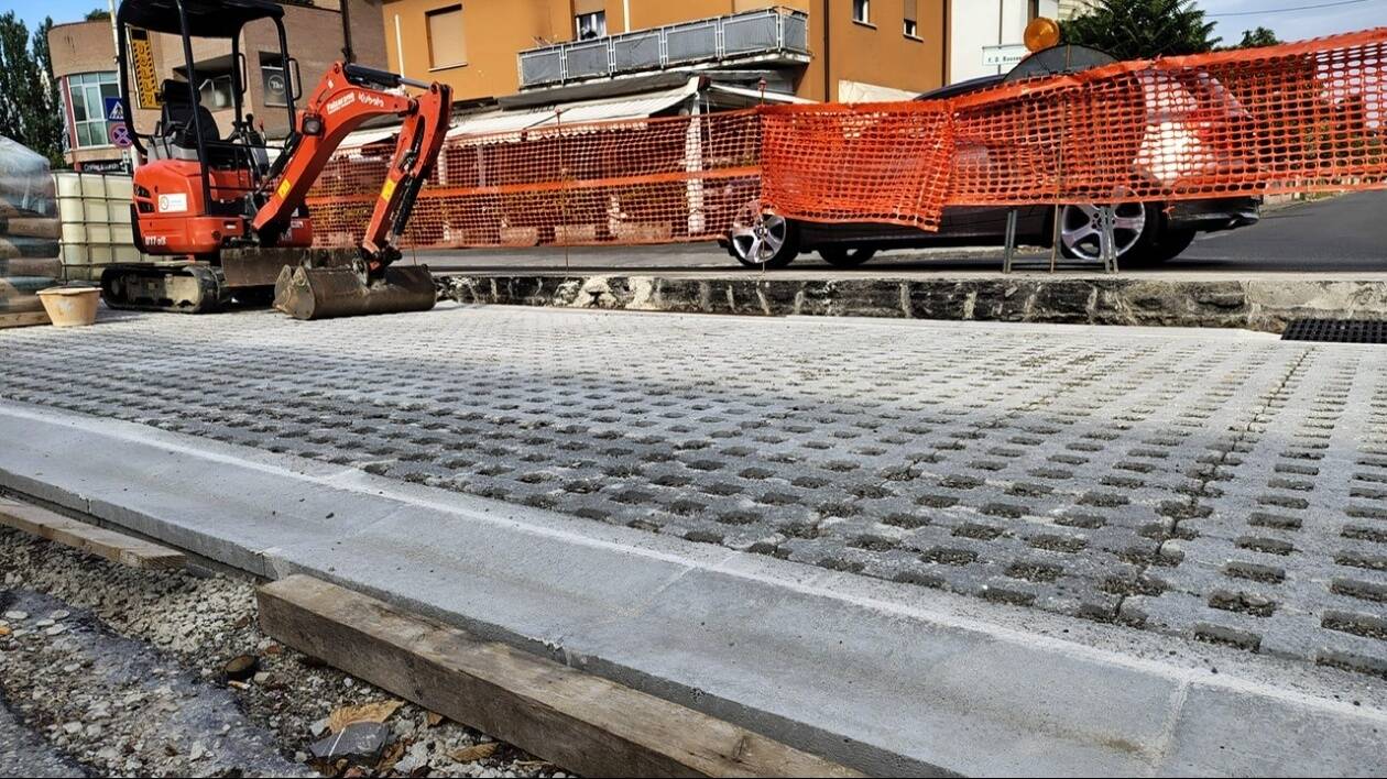 Carpi, via Roosevelt: proseguono i lavori del cantiere