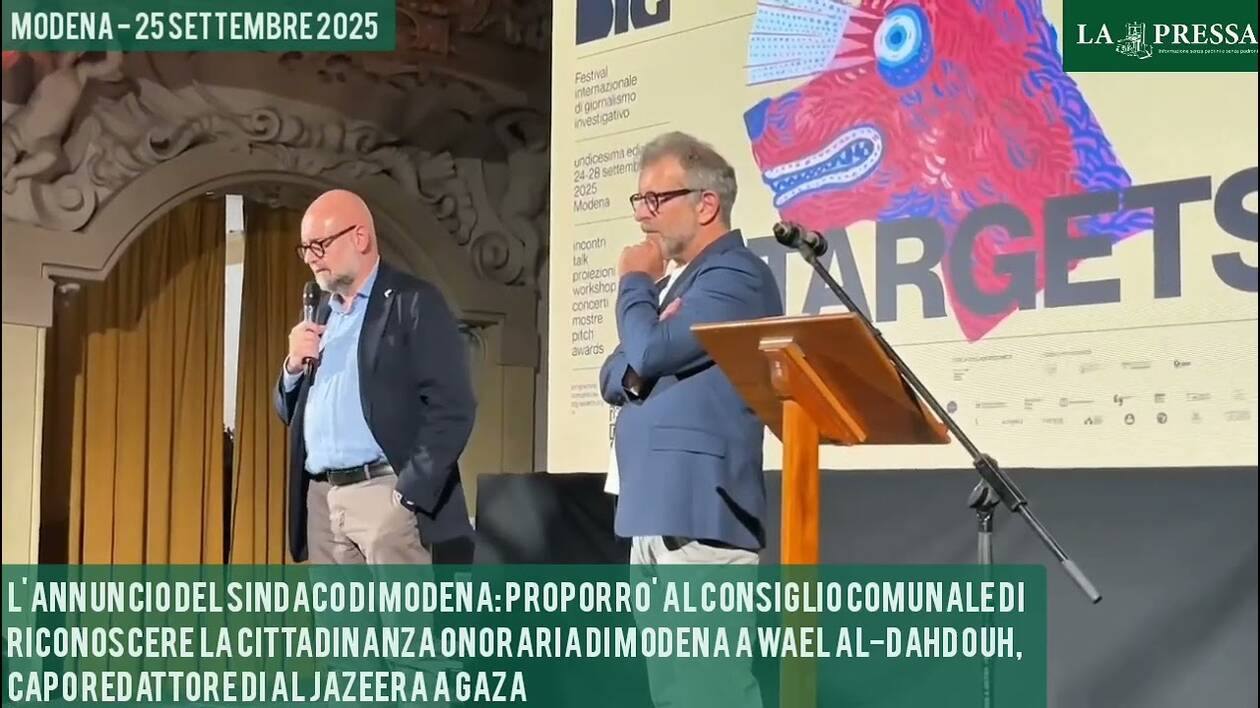 'Proporrò di conferire la cittadinanza onoraria a Wael Al-Dahdouh': il video dell'annuncio del sindaco Mezzetti