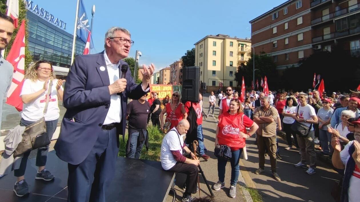 Cambio segretario provinciale e nuovo sciopero del 25: Landini torna a Modena