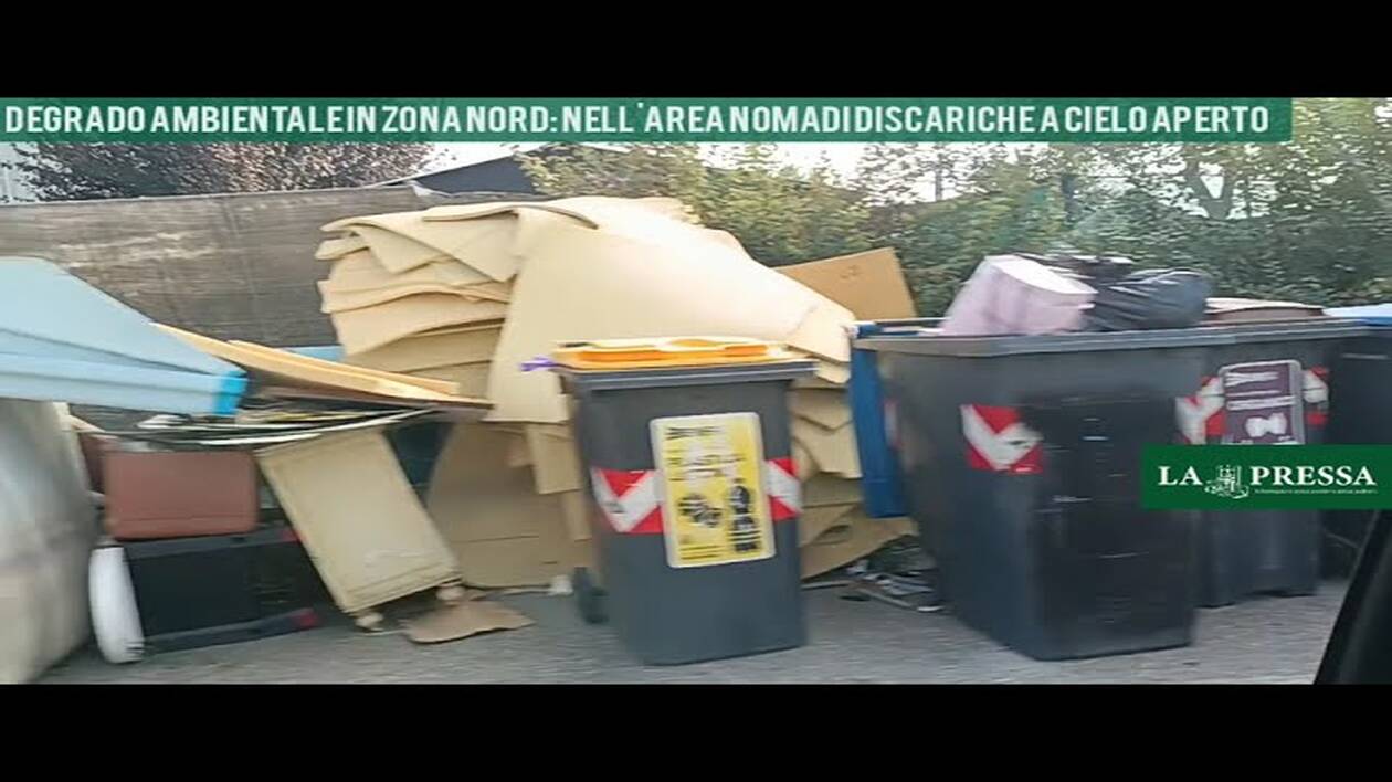 Modena, via Portogallo, degrado senza fine: discariche a cielo aperto, intorno all'area nomadi il caos
