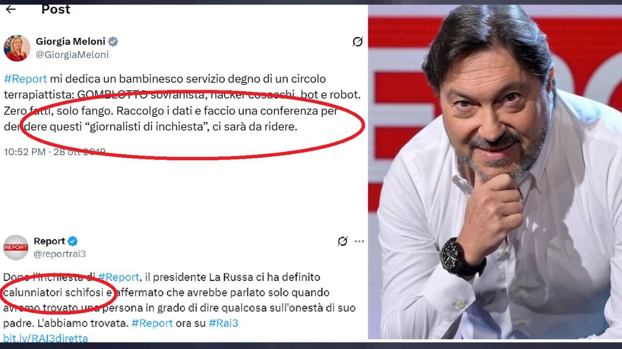 Oggi il Governo e Fdi si sperticano in solidarietà a Ranucci, ma la libertà di stampa non piace mai a chi comanda