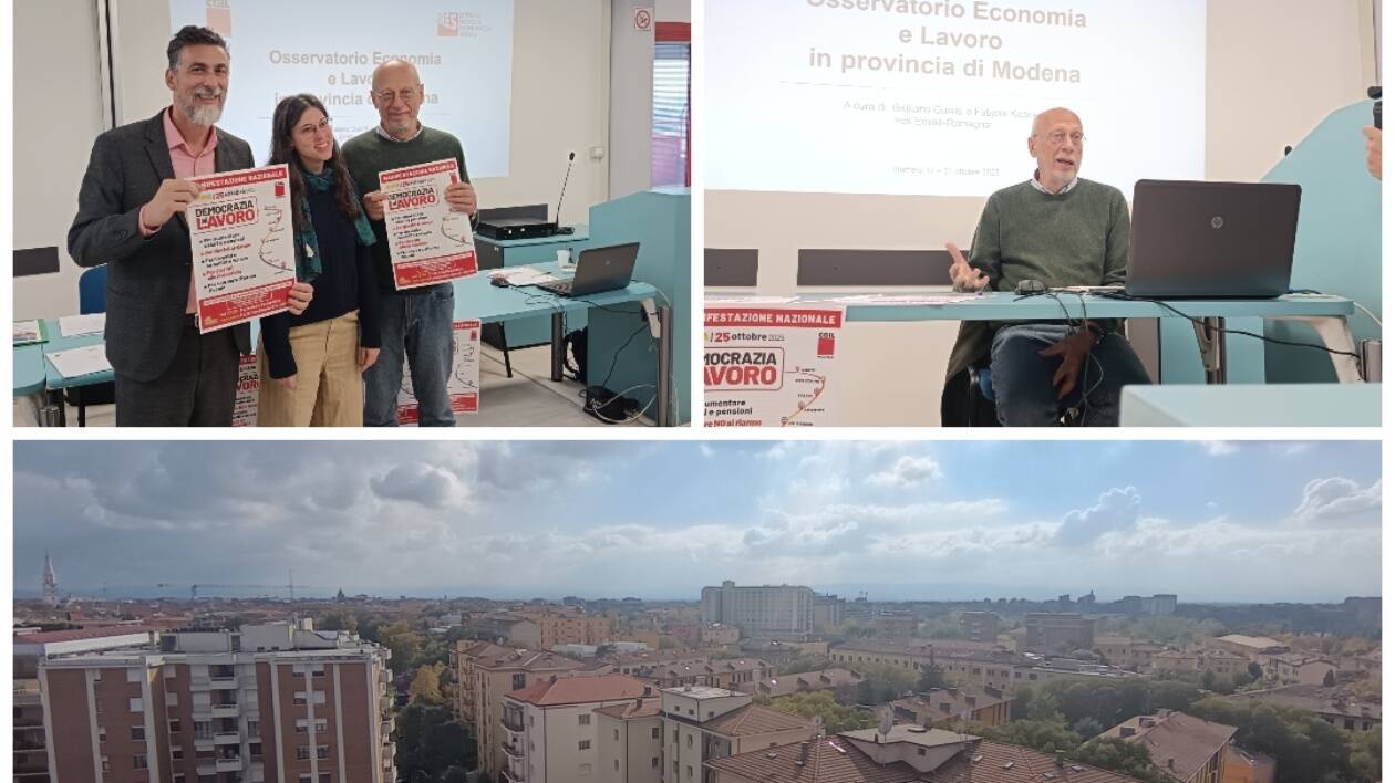 Modena, economia in affanno, popolazione sempre più vecchia e inattiva