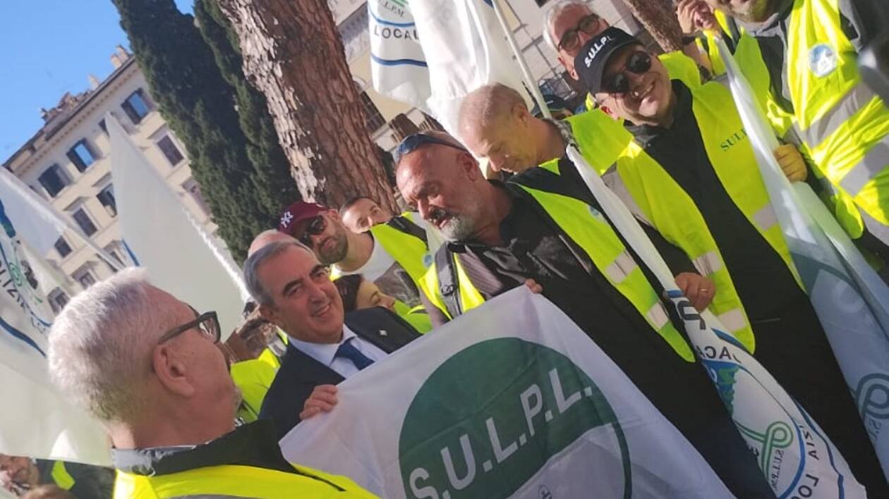 Riforma della polizia locale, il presidio a Roma del Sulpl