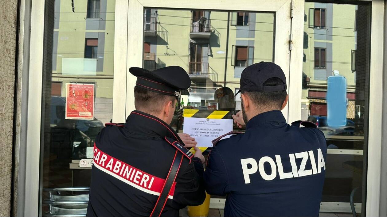 Modena, il questore chiude per 7 giorni un bar alla Crocetta