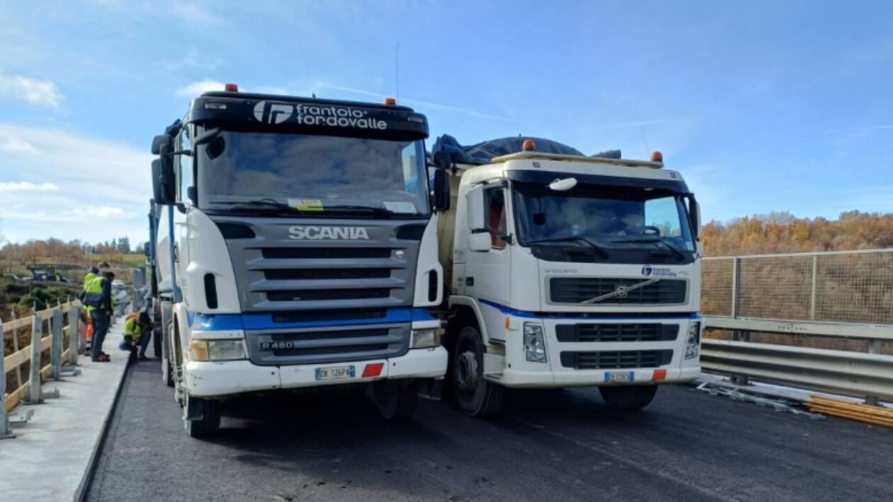 Rio Torto, effettuate le prove di carico sul nuovo ponte