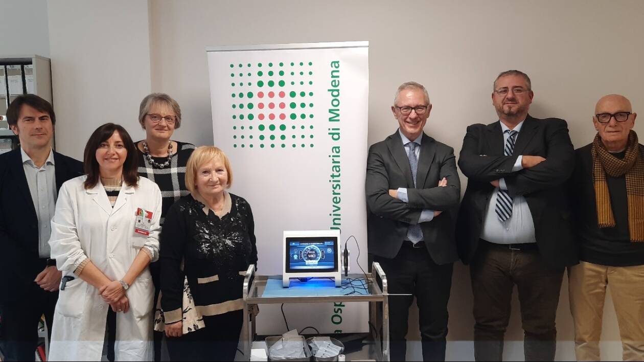 Modena, l'eccellenza della radioterapia fa un altro gradino: Panathlon dona strumento per tatuaggi riassorbibili