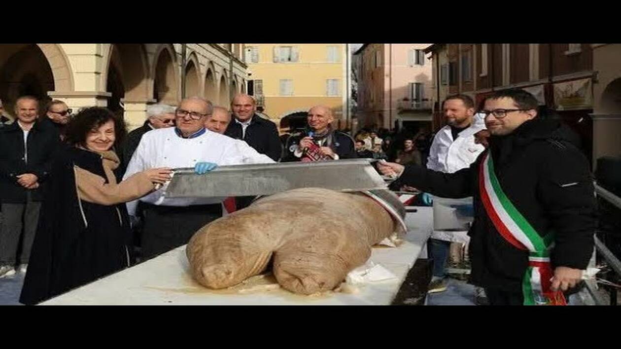 Castelnuovo: festa per il Superzampone di 700 chili, ma il Pd ci mette il 'timbro'
