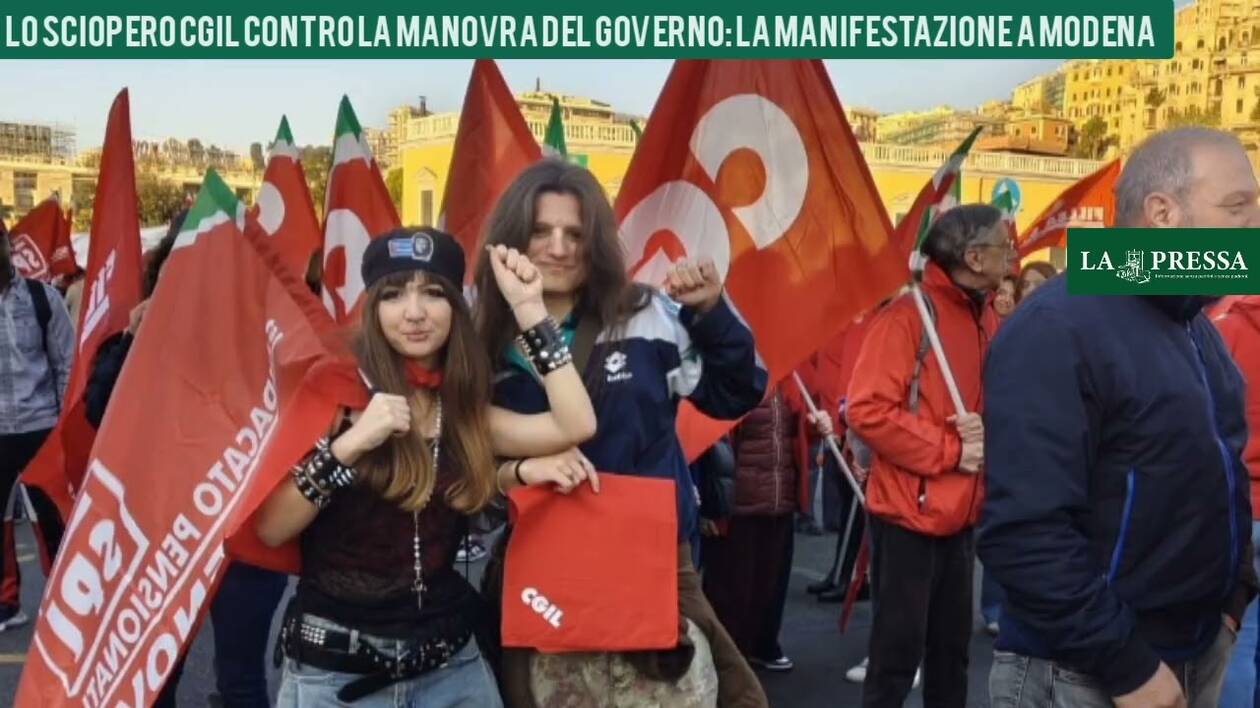 Modena, sciopero Cgil: scuola, salari, pensioni e no al riarmo