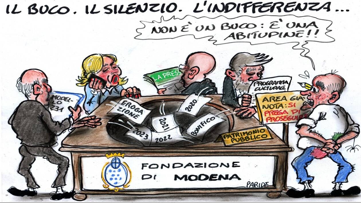 Fondazione di Modena, l'indifferenza e il buco