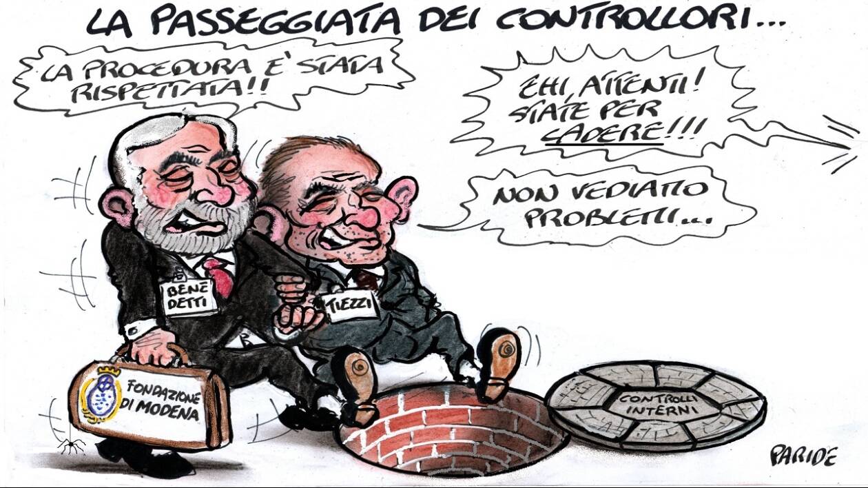 Fondazione di Modena, passeggiata sul buco