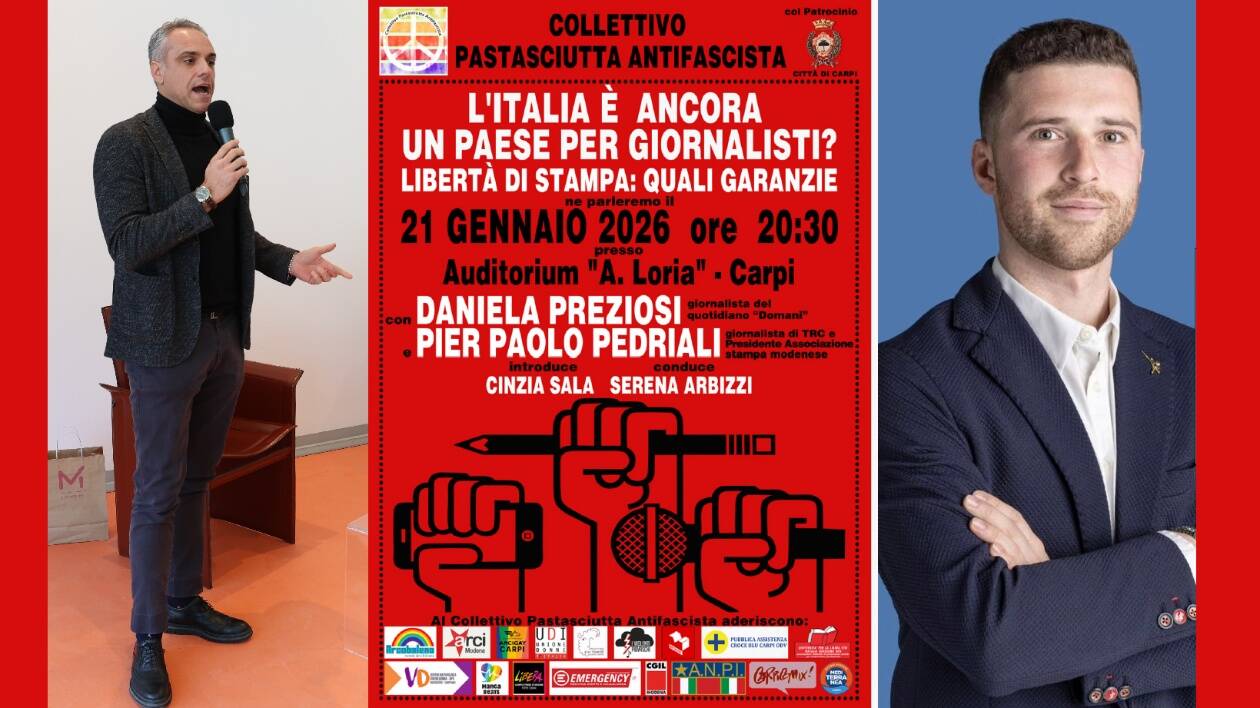 Incontro sulla libertà di stampa a Carpi, la Lega stronca: 'Solito carrozzone della sinistra militante'