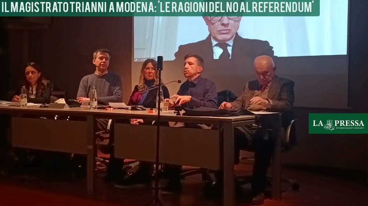 Referendum Giustizia: le ragioni del no fanno il pienone, il magistrato Trianni a Modena