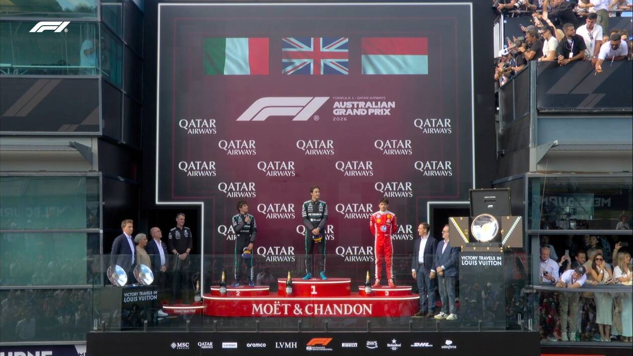 Formula 1, in Australia doppietta Mercedes con Russell e Antonelli davanti alle Ferrari