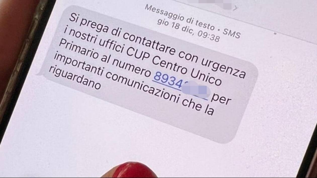 Il finto SMS del CUP, la truffa che svuota il conto telefonico continua