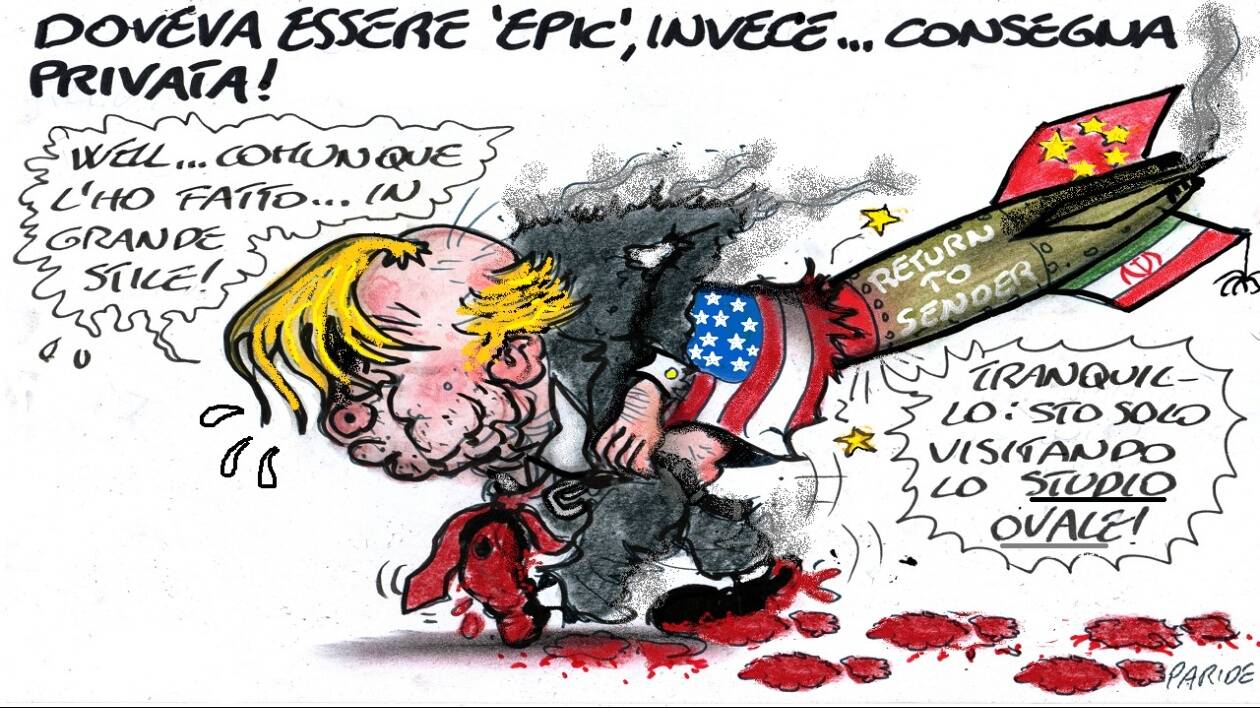 E l'Iran si prende gioco del ciuffone