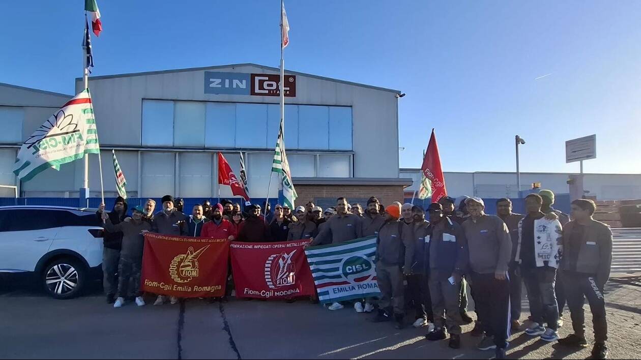 Zincol Italia Spa di San Felice sul Panaro: sciopero di 8 ore per il rinnovo del contratto