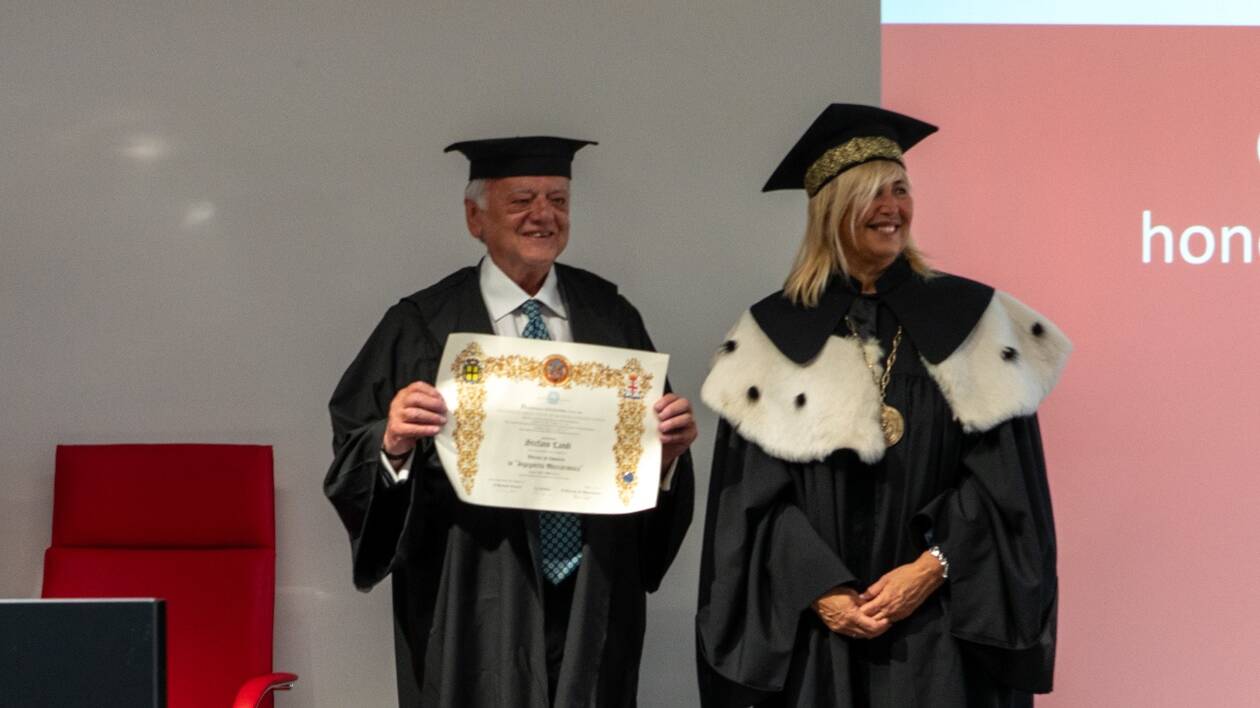 Unimore, conferita a Stefano Landi la Laurea Magistrale honoris causa in Ingegneria Meccatronica