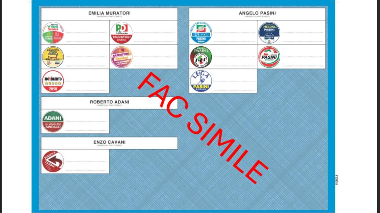 Domani e lunedì si vota a Vignola: quattro candidati sindaco