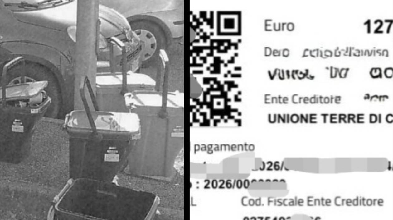 Lascia fuori il bidoncino dopo la raccolta: multa da 127 euro