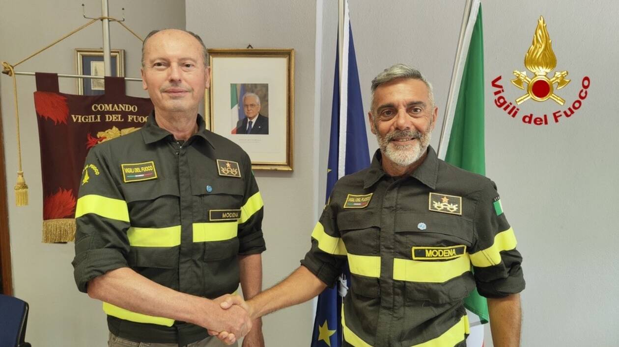 Vigili del fuoco di Modena, Luca Verna subentra all’ingegner Andriotto