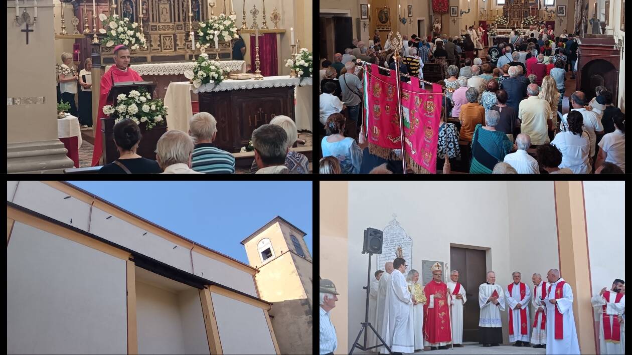 La comunità ritrova la sua chiesa: a Gaiato, insieme all'Arcivescovo, la riapertura dopo il restauro