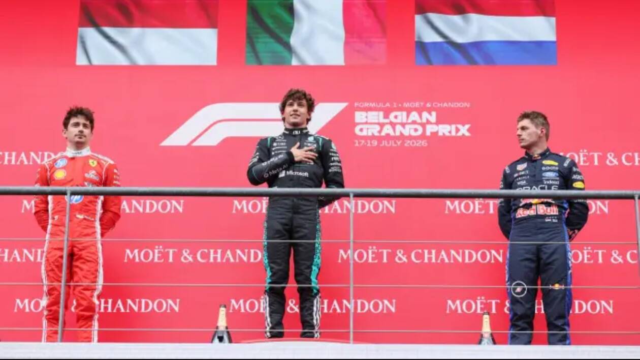 Formula 1: Antonelli vince in Belgio davanti alla Ferrari di Leclerc, Hamilton quarto