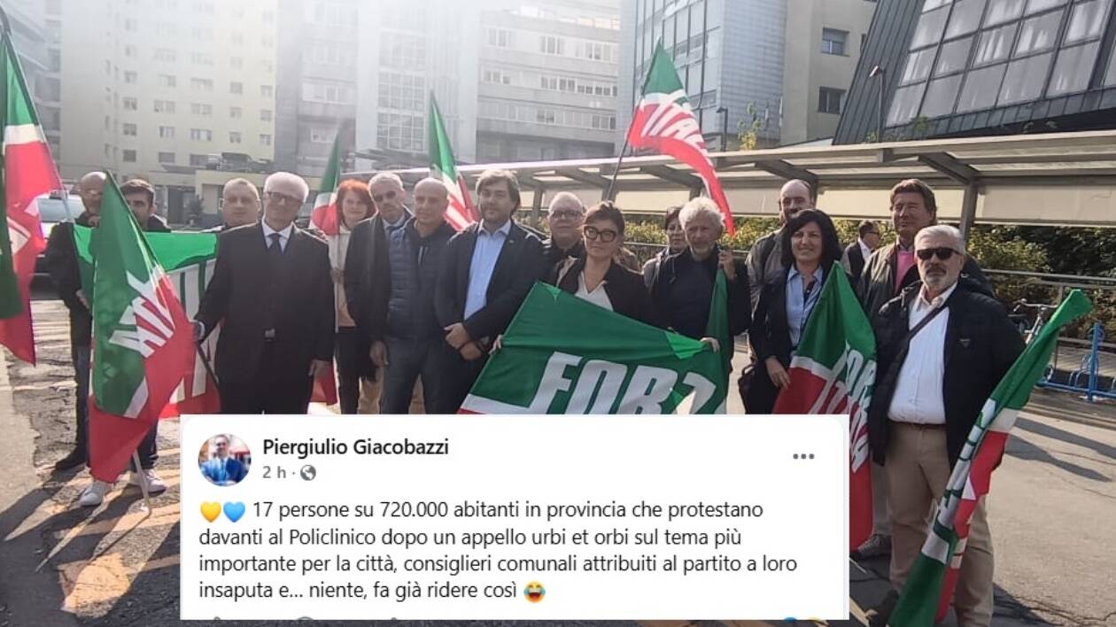 Policlinico svuotato, Giacobazzi dopo l'uscita da Forza Italia irride le iniziative di Forza Italia a difesa dell'ospedale