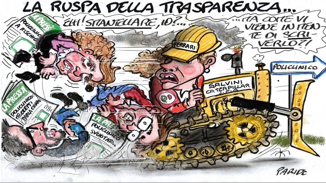 Policlinico svuotato, la ruspa della trasparenza