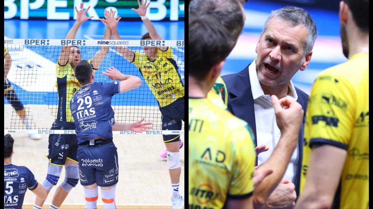 Volley: Trento troppo forte, Modena perde la prima in casa