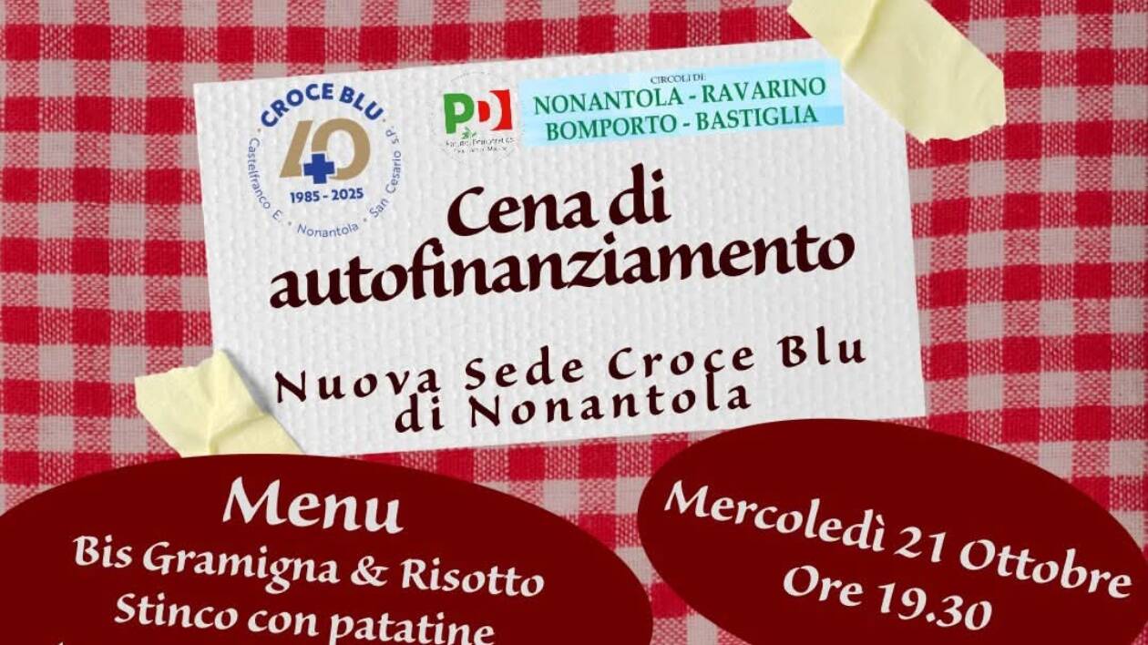 'Nonantola, la Croce Blu si autofinanzia ma l'evento è targato Pd'