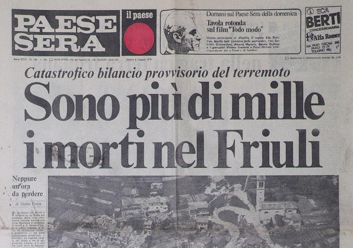 Correva il 6 maggio 1976: il terremoto in Friuli