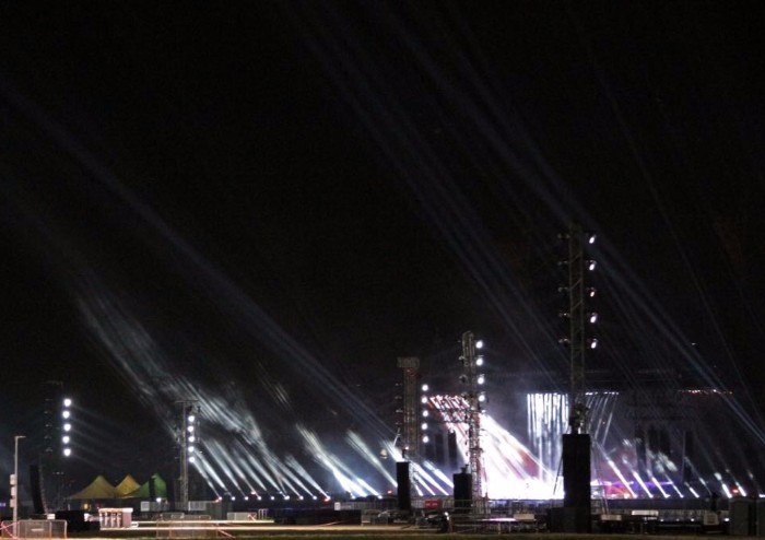 Vasco, le luci del mega palco