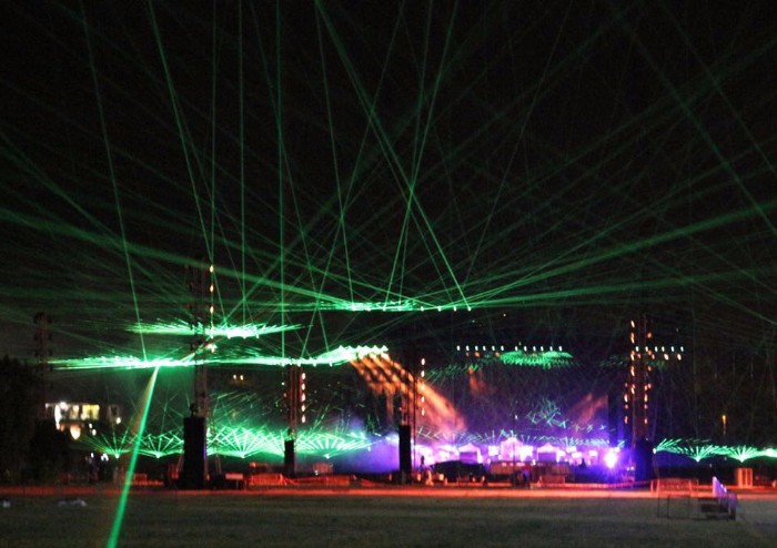 Vasco, le luci del mega palco