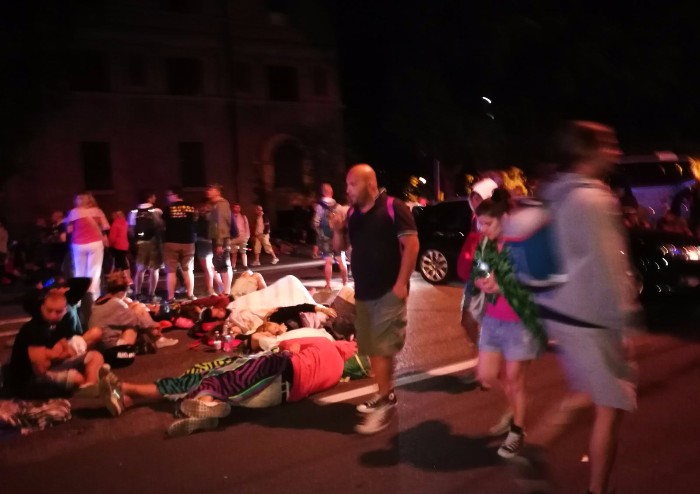 Post-concerto, la città stravolta