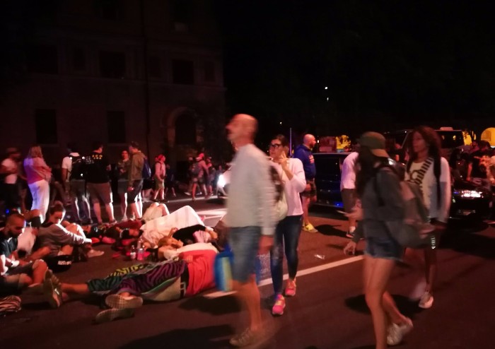 Post-concerto, la città stravolta