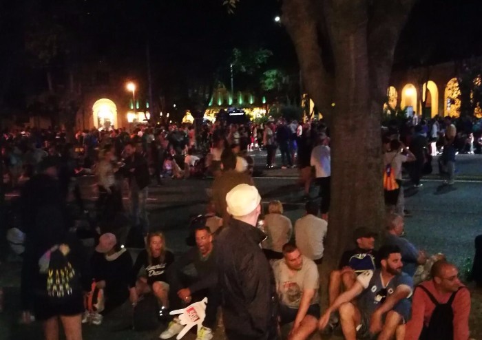 Post-concerto, la città stravolta