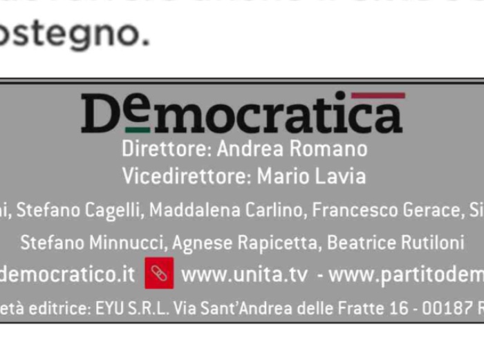 Nuovo giornale Pd nazionale, il modenese Piacentini editore al 40 per cento