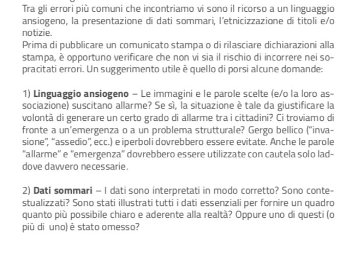 L'invito della Regione Emila Romagna sul tema immigrati: 'Non usate la parola emergenza'