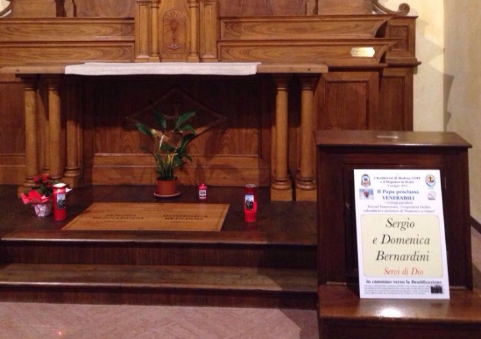 Venerabili coniugi Bernardini: traslate le spoglie