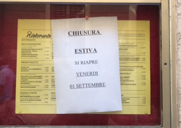 Ferragosto, Modena non è una città per turisti