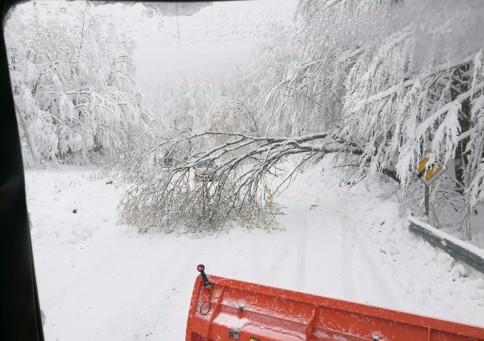 Ecco la neve: a Frassinoro 40 centimetri
