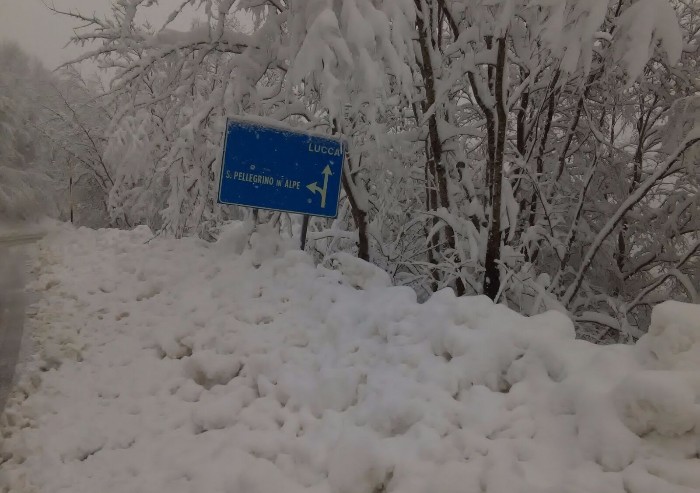 Ecco la neve: a Frassinoro 40 centimetri