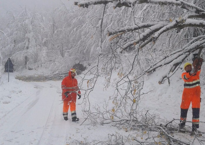 Ecco la neve: a Frassinoro 40 centimetri