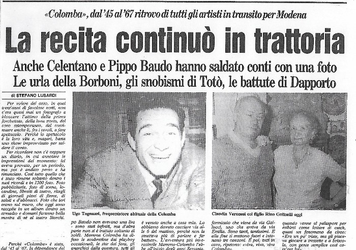 Teatro Storchi e la Colomba, quando Modena era centro della cultura italiana