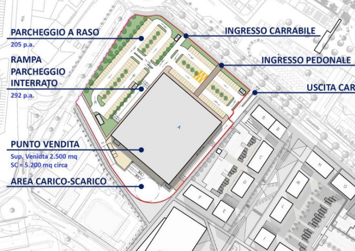 Esselunga all'ex consorzio, lavori al via entro 2019, ecco come sarà
